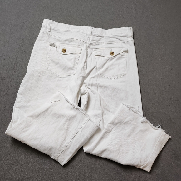 Curve Appeal Women's High Rise Wide Leg Crop Comfort Waist Sz 16 / 33 - Picture 3 of 9